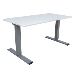 Desk ERGO OPTIMAL with 2-motors 160x80cm, greyish white