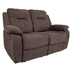 Sofa DIXON 2-seater recliner, brown