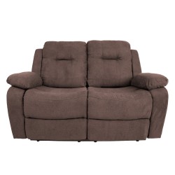 Sofa DIXON 2-seater recliner, brown