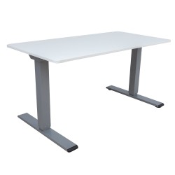 Desk ERGO OPTIMAL with 2-motors 140x80cm, greyish white