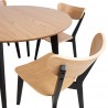 Dining set ROXBY round table, 4 chairs (AC85660)