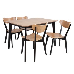 Обеденный комплект ROXBY стол, 4 стула (AC85660)