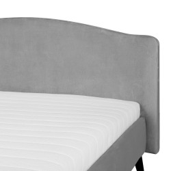 Кровать LAURA 160x200см с матрасом MEMORY, светло-серый