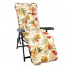 Deck chair BADEN-BADEN, light floral pad