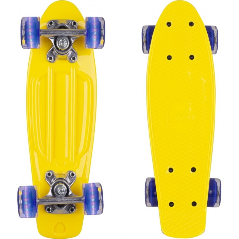 Mini Board WORKER Pico with Light Up Wheels Yellow