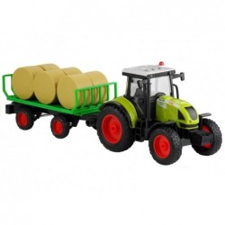 Tractor With Trailer With Hay Sound & Light Effects 37,5 cm
