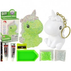 Creative Unicorn Kit DIY Diamonds 3D Keyring Green