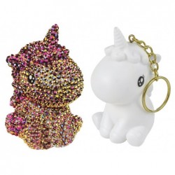 Creative Unicorn Kit DIY Diamonds 3D Keyring Brown 