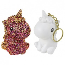 Creative Unicorn Kit DIY Diamonds 3D Keyring Purple