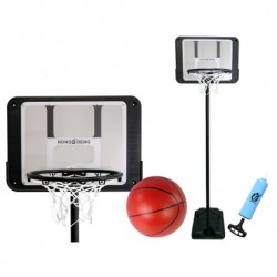 Basketball Basket Adjustable Height Garden Black 250 cm