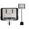 Basketball Basket Adjustable Height Garden Black 250 cm