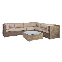 Комплект садовой мебели SEVILLA NEW модульный диван и стол, капучино