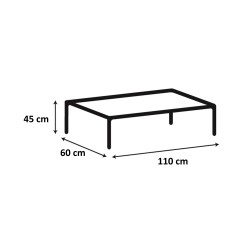 Coffee table ROXBY 110x60xH45cm, oak