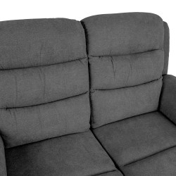 Recliner sofa MIMI 2-seater, grey