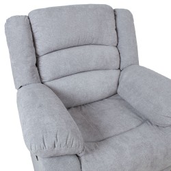 Recliner armchair MALINA light grey