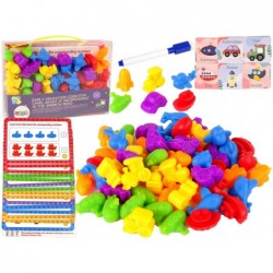 Educational toy Vehicles Task Cards Counting Sorter 60 Pieces