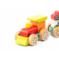 Wooden Train with Small Cars Block Sorter 13999