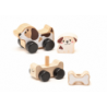 Wooden Doggie Smart Bone Toy 15443