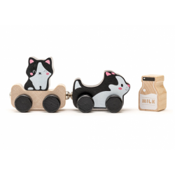 Wise Cat Milk Wooden Toy 15450