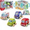 WOOPIE Soft Plush Toy Cars Teemattide komplekt 5 el.