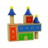 Wooden Blocks Castle Jigsaw Puzzle Colourful Tower