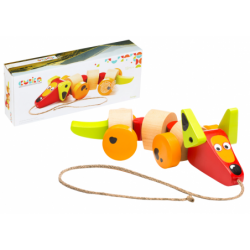 Wooden Dachshund Dog on a string Pull Toy 13623