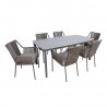 Garden furniture set ANDROS table and 6 chairs