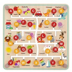 TOOKY TOY Interaktiivne õppenõukogu Montessori sorteerija loomad ja tähestik