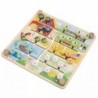 TOOKY TOY Interactive Educational Board Sorter Montessori Animals and Alphabet