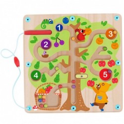 TOOKY TOY Magnetic Fruit Tree Maze Learning Counting