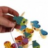 TOOKY TOY Wooden Whale and Fish Game Multifunctional 4 in 1