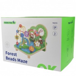 TOOKY TOY Wooden Motor Loop Forest Maze