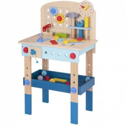 TOOKY TOY Wooden Table For DIY Workshop