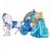 Set of The Doll in Carriage Horse for Combing Blue