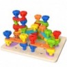 TOOKY TOY Multifunctional Board Set of Colorful Screws Learning Shapes