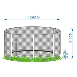 Защитная сетка для батута на земле 426 см