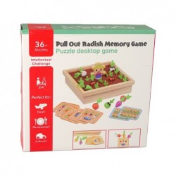 Wooden Memory Game Pull out the Radish Cards