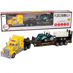 Vehicle Set Yellow Truck 60 cm Excavator with trailer  Remote-controlled R/C