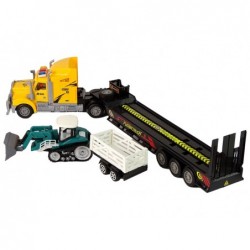 Vehicle Set Yellow Truck 60 cm Excavator with trailer  Remote-controlled R/C