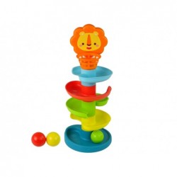 Educational Ball Slide Sorter 5 Levels Lion Basket For Babies