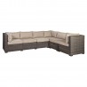Modular sofa SEVILLA dark brown