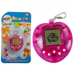 Electronic Animal Tamagotch Pink with short chain