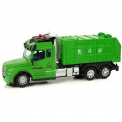 Remote Controlled Garbage Truck Pilot 2.4G Lights Sounds Green