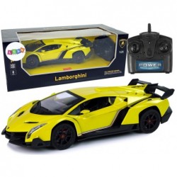 Sports Car R/C 1:24 Lamborghini Veneno Yellow 2.4 G Lights