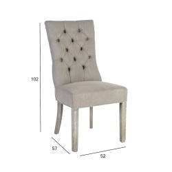 Chair WATSON greyish beige
