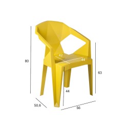 Chair MUZE mustard yellow