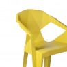 Стул MUZE 56x50,6xH80см, материал  пластик, цвет  горчично-жёлтый