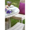 Table WICKER D100xH71cm, beige