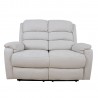 Recliner sofa MANUEL 2-seater, natural white