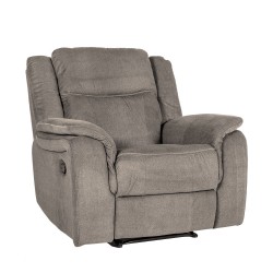 Armchair NORMAN recliner, brownish grey